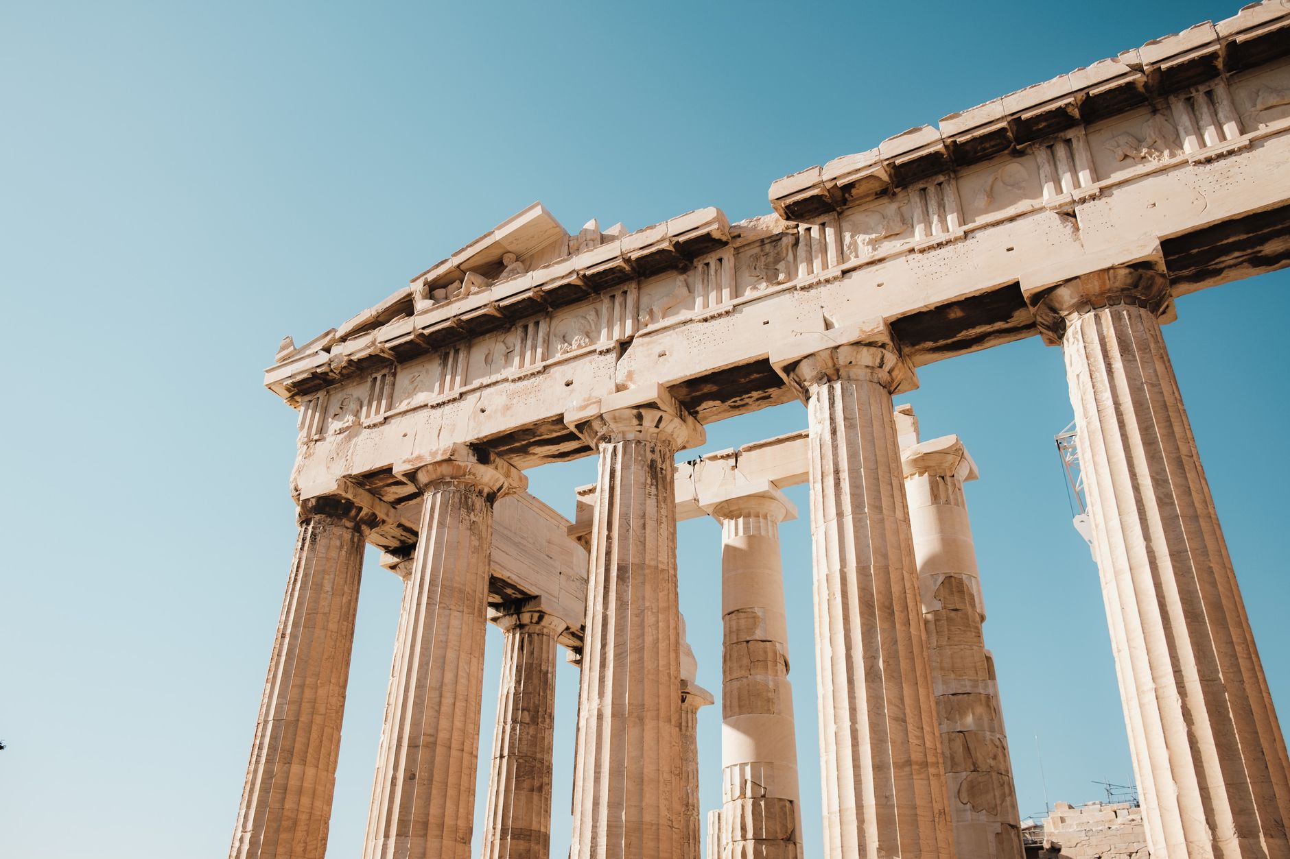 Colonne di un tempio dell'antica Grecia