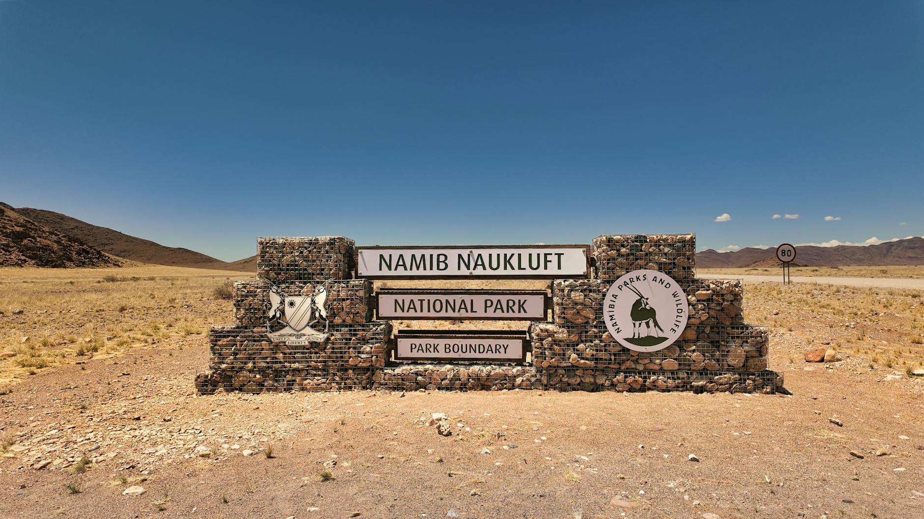 Veduta degli ampi spazi naturali della Namibia