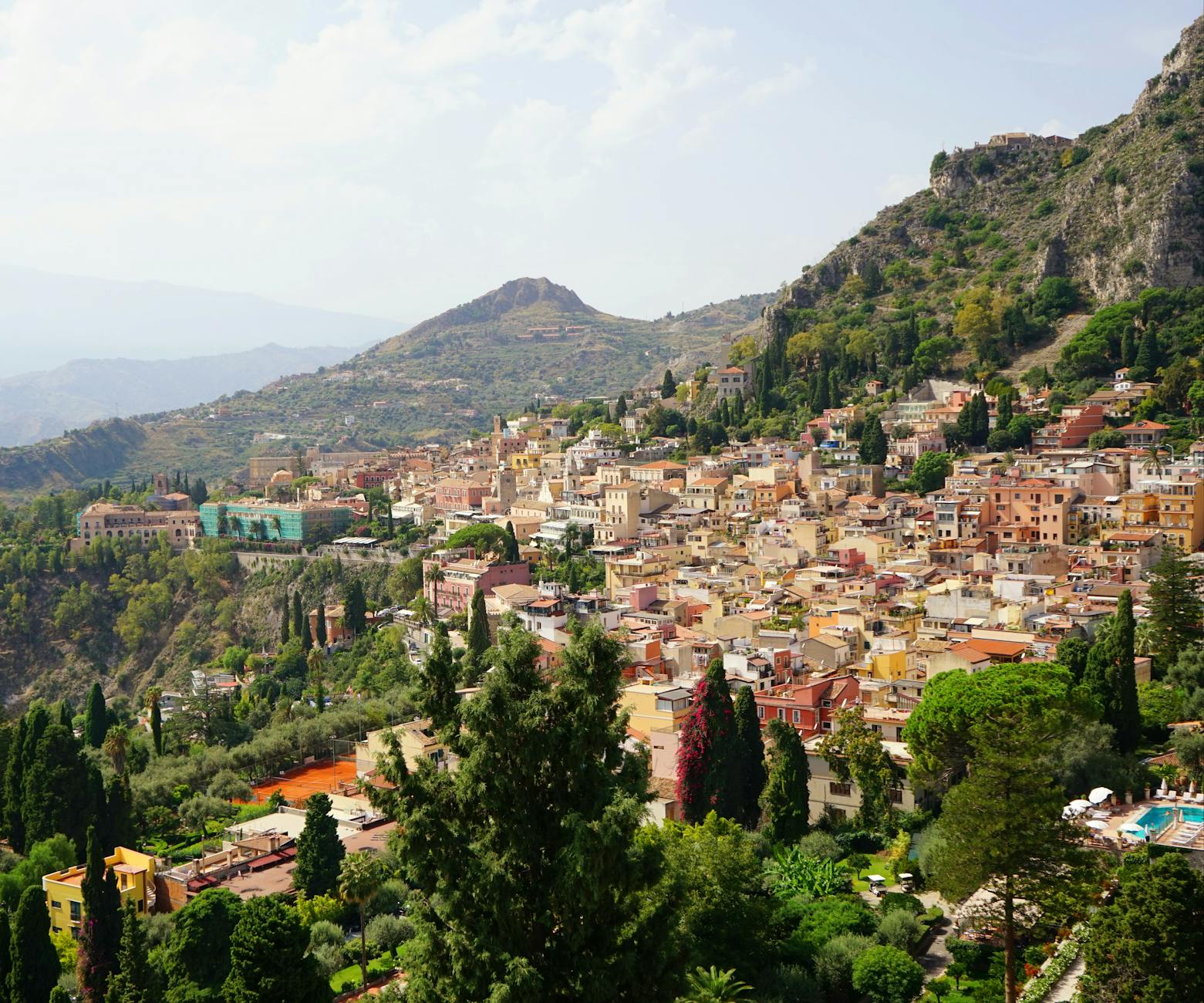 Panorama della costa siciliana