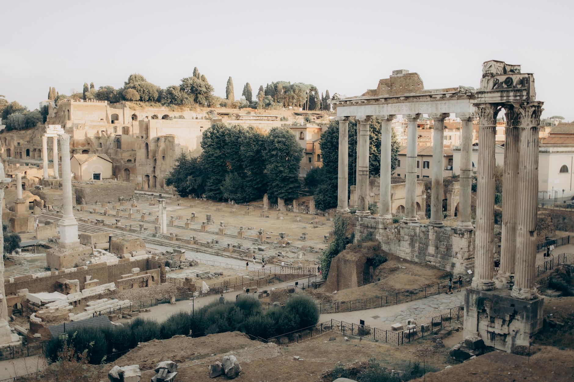 Colonne di un antico tempio romano