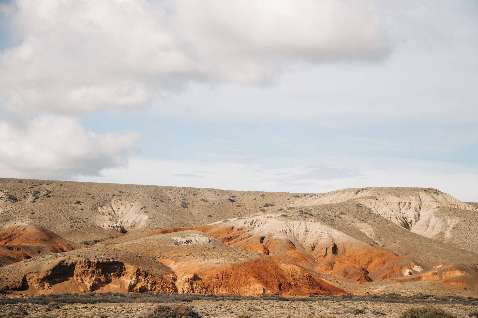 Paesaggio arido della Patagonia argentina