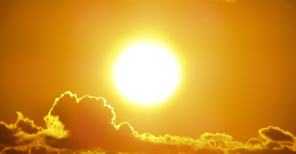 Cielo sereno e sole alto tipici di un anticiclone estivo