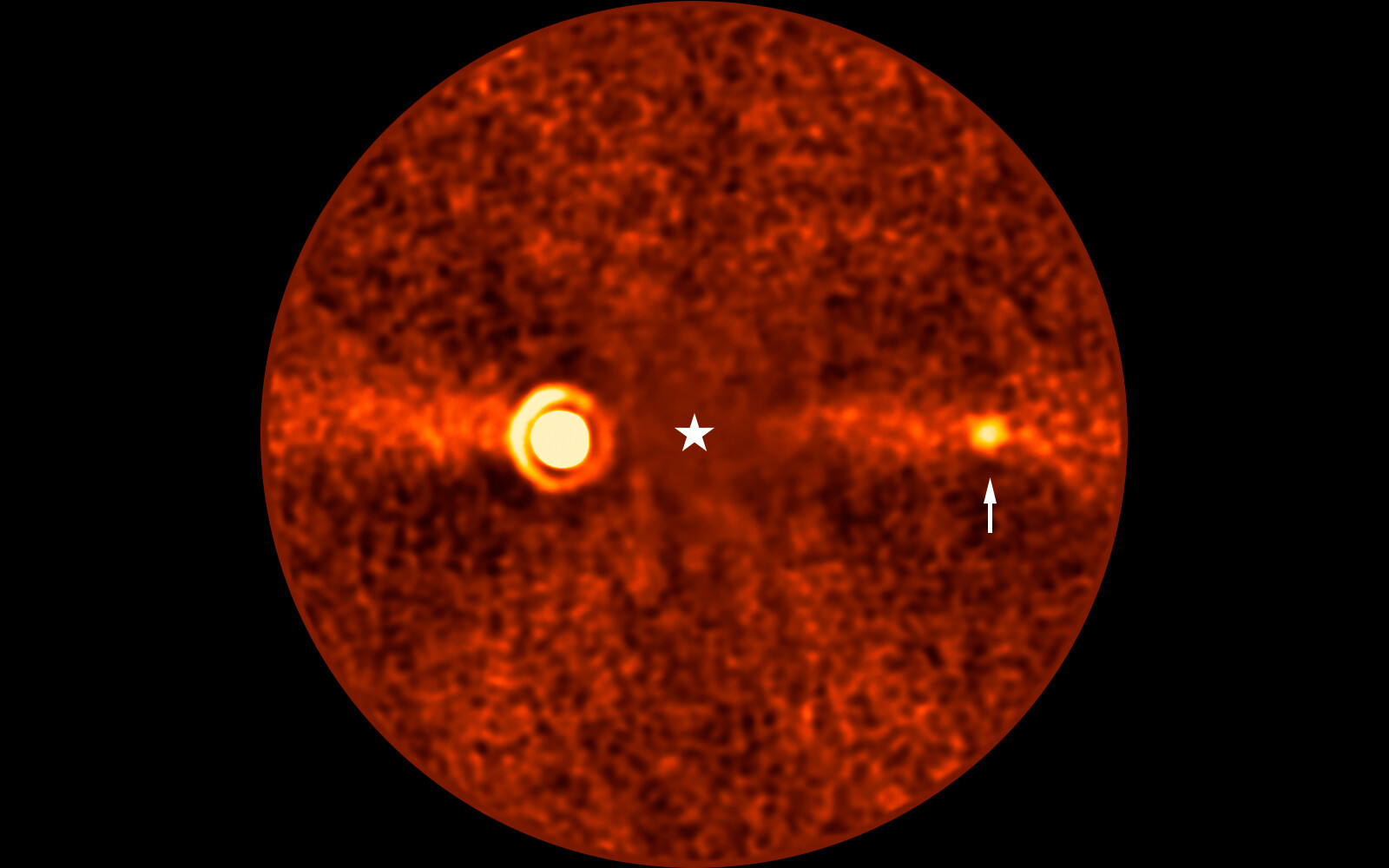 Il pianeta Beta Pictoris d ripreso dal Very Large Telescope dell'ESO