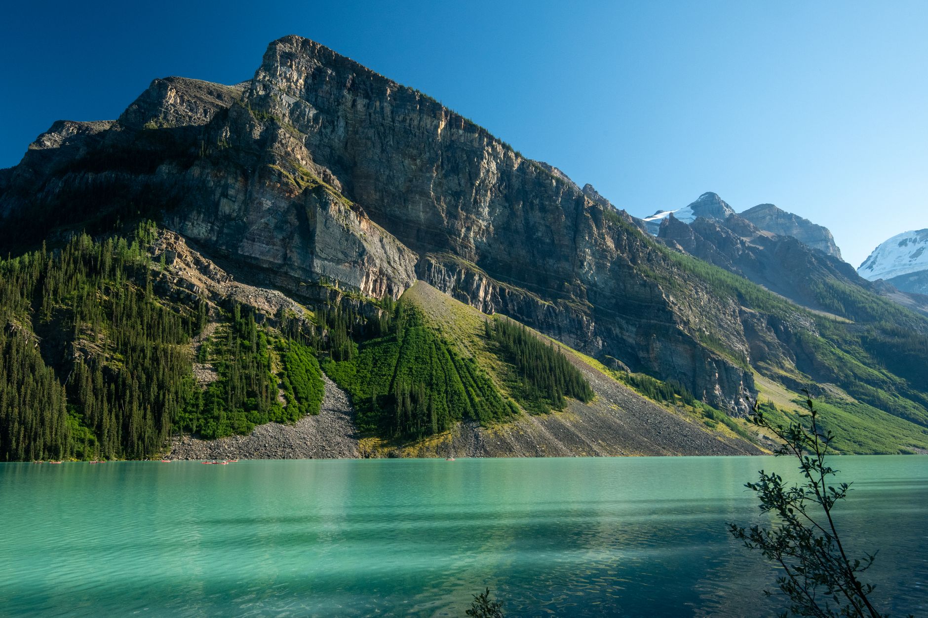 Lago tra le foreste del Canada