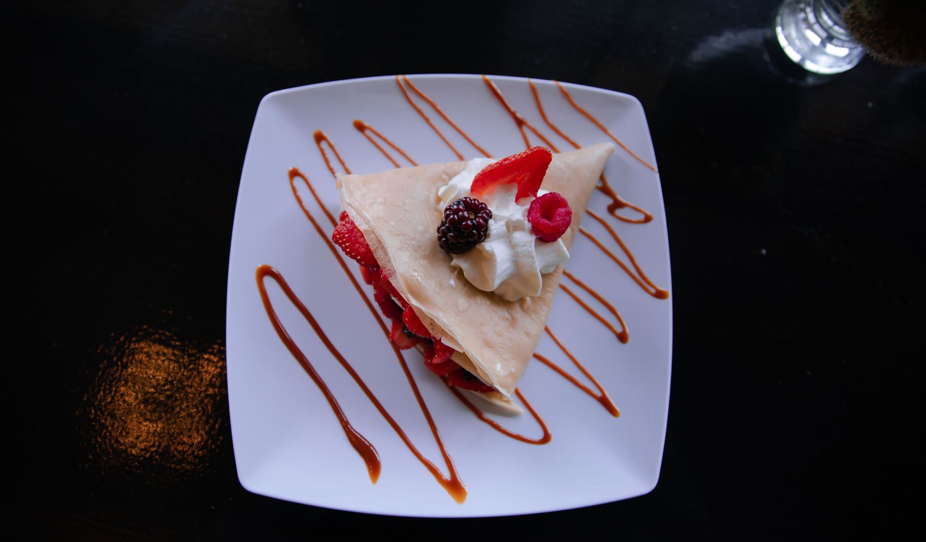 Crêpe sottili servite come dessert