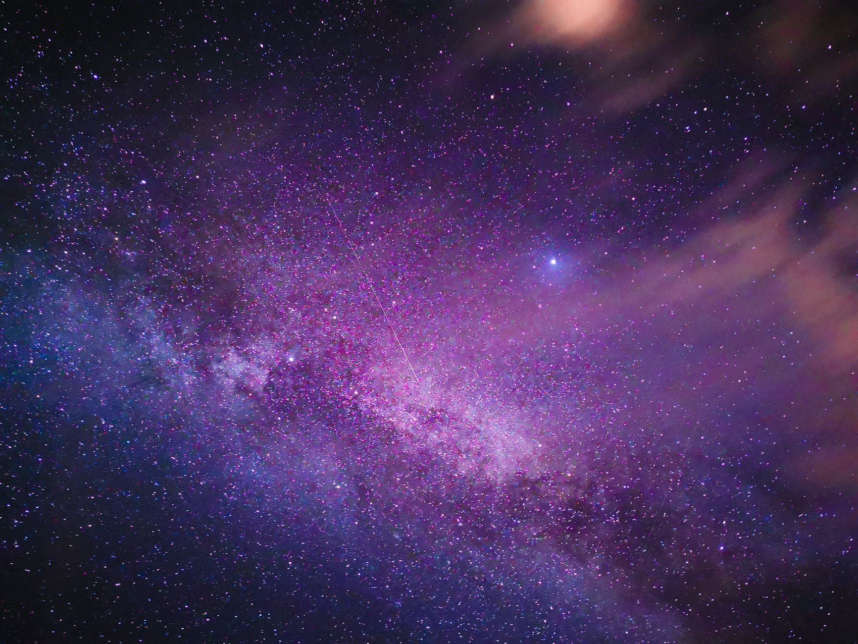 Ammasso di galassie e stelle nell'universo
