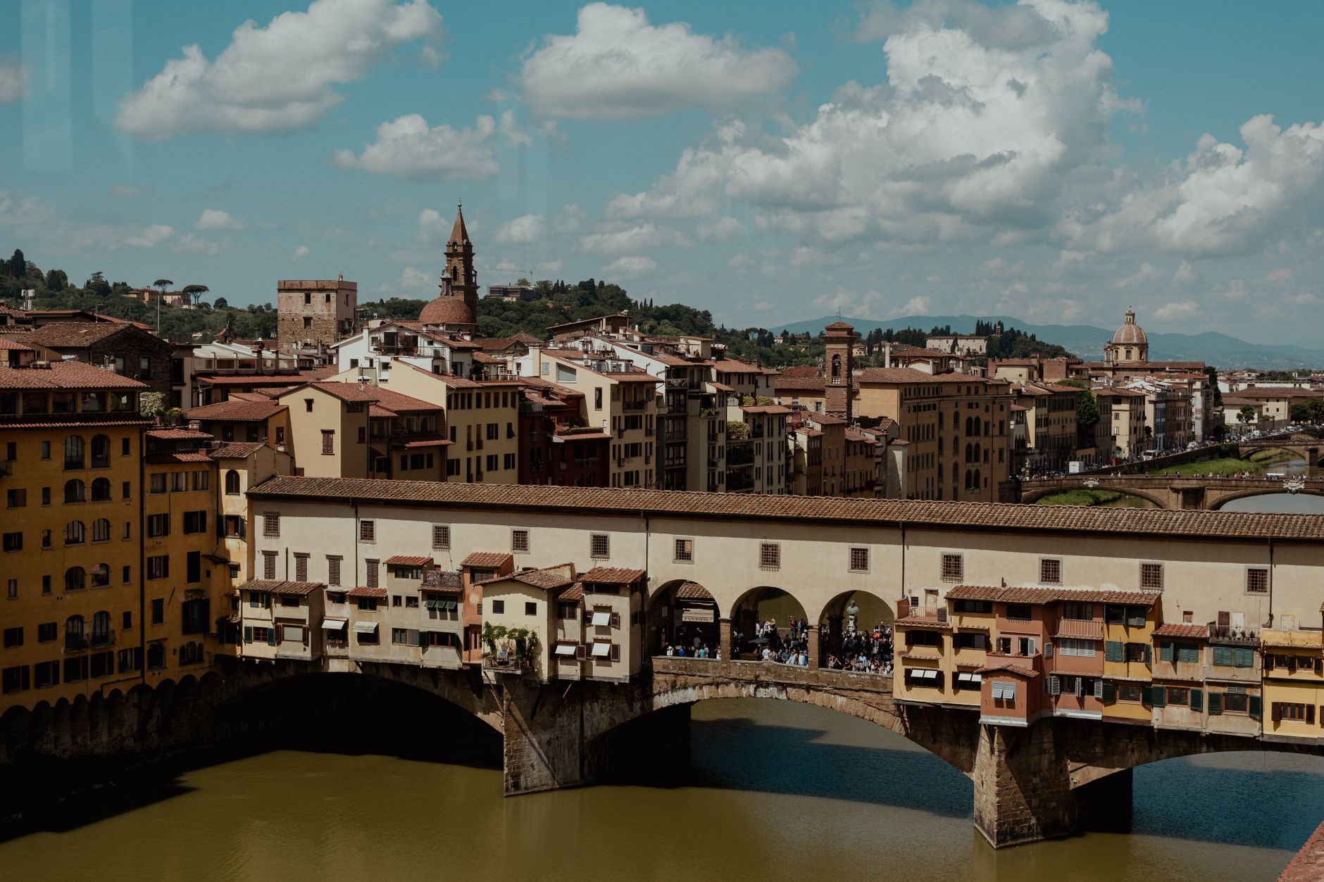 Veduta dei tetti di Firenze con la cupola del Duomo