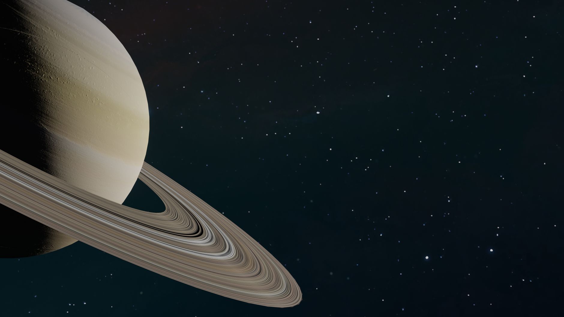 Il pianeta Saturno con i suoi anelli