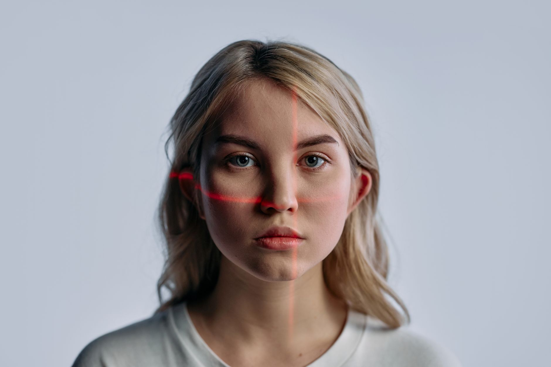 Rappresentazione grafica di dati biometrici su schermo