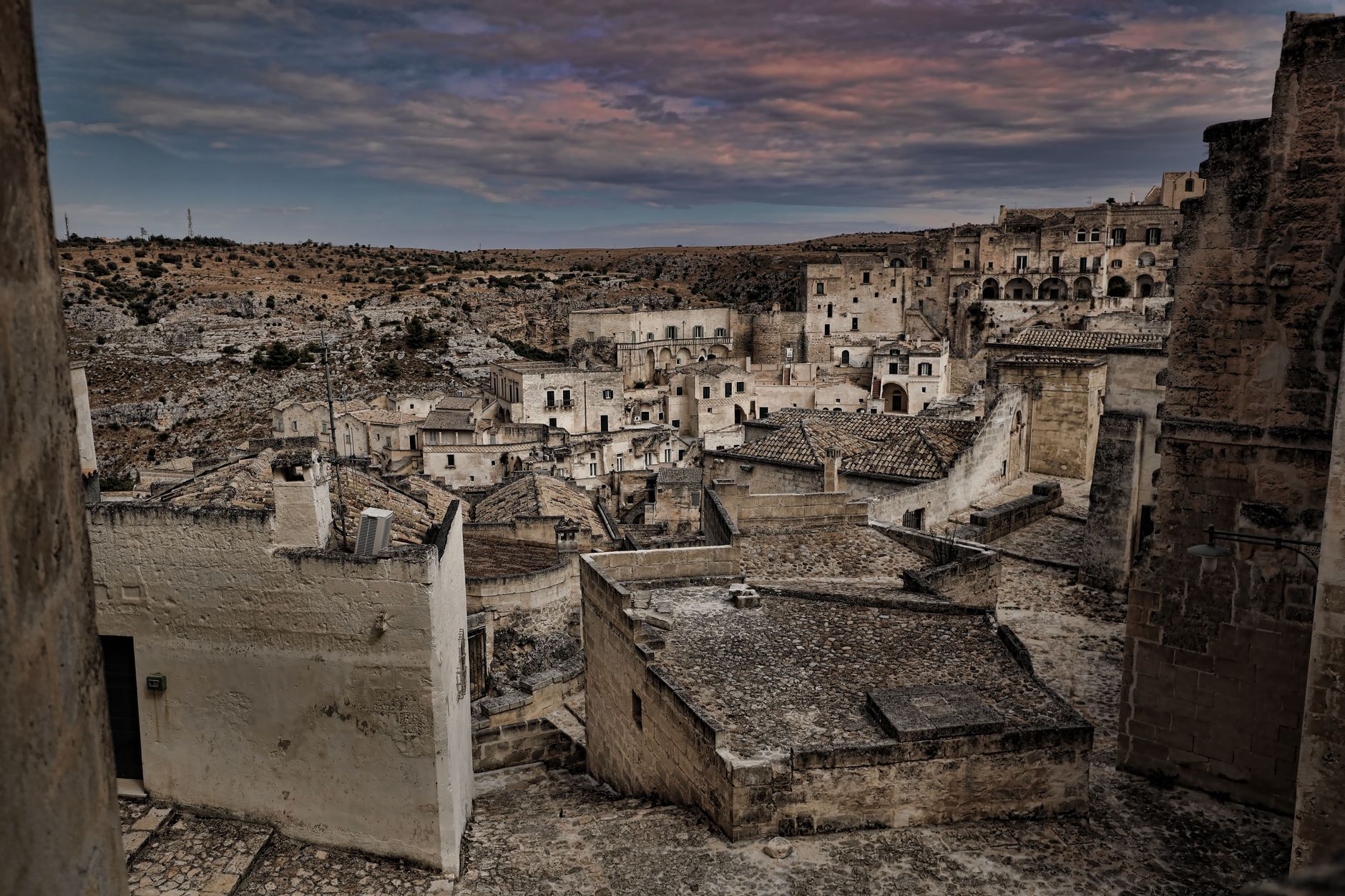 Antico centro storico durante un festival del medioevo