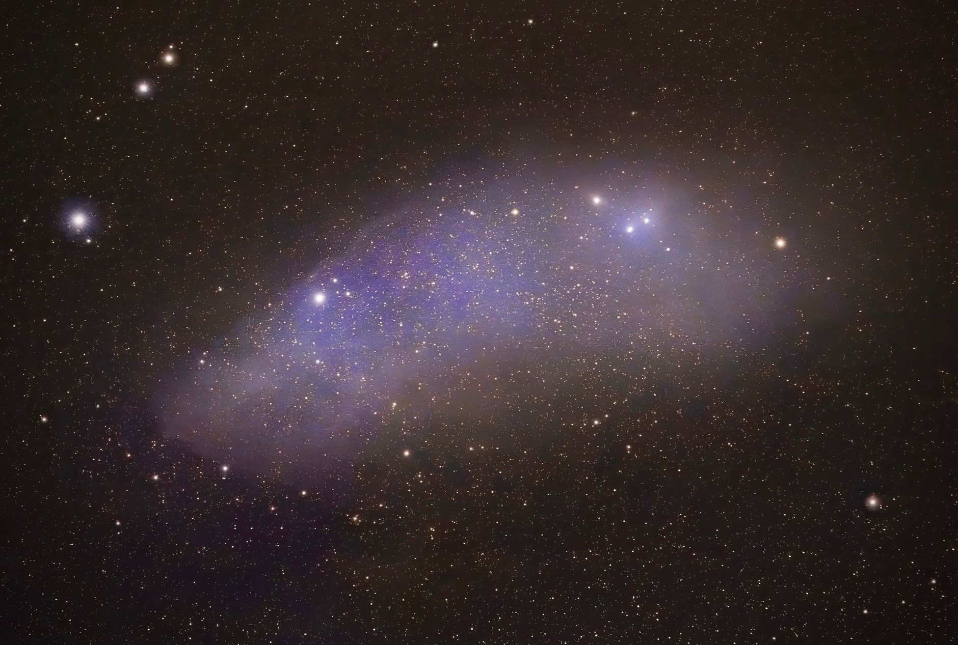 Galassia a spirale nello spazio profondo