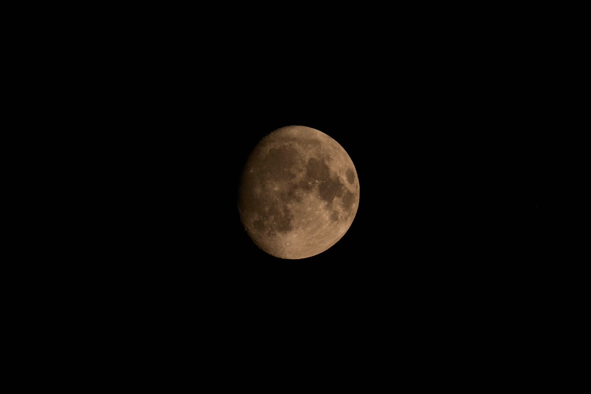 Dettaglio della superficie lunare con crateri e mari scuri