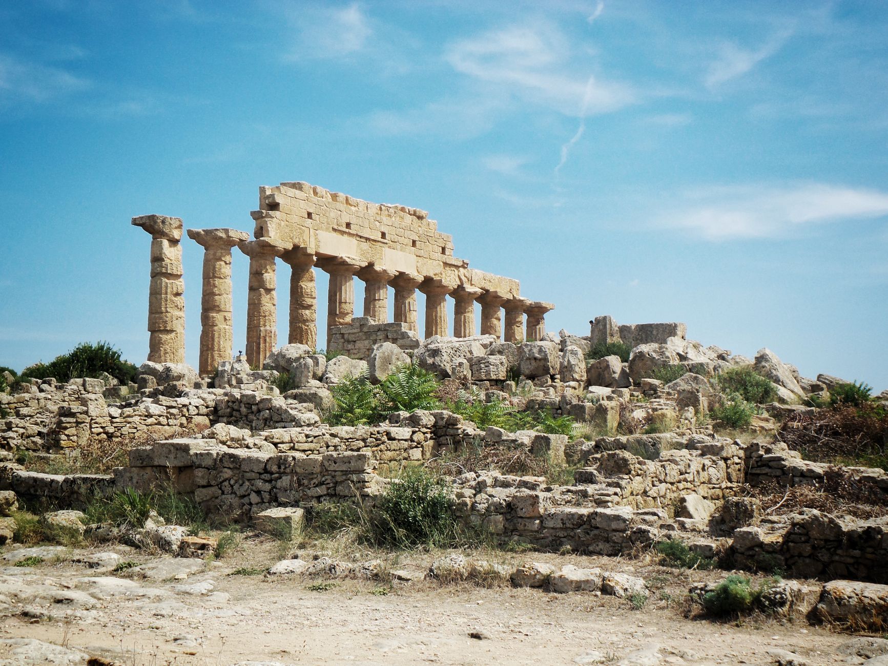Sito archeologico con resti di età greca in Sicilia