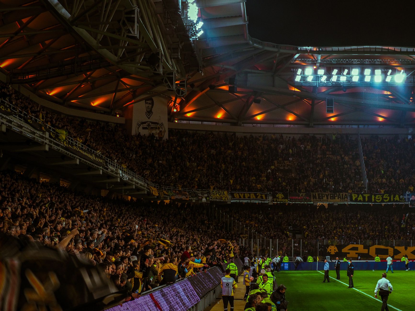 Campo da calcio visto dall'alto