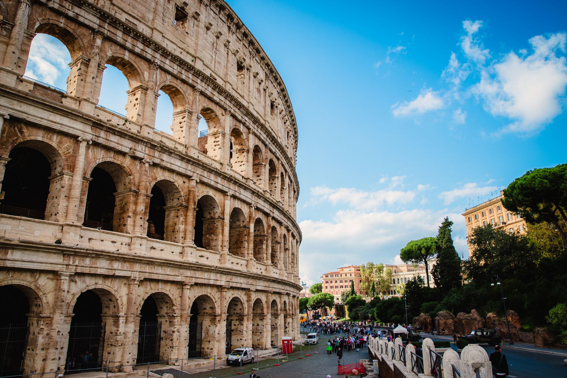 Colonne di un antico foro romano