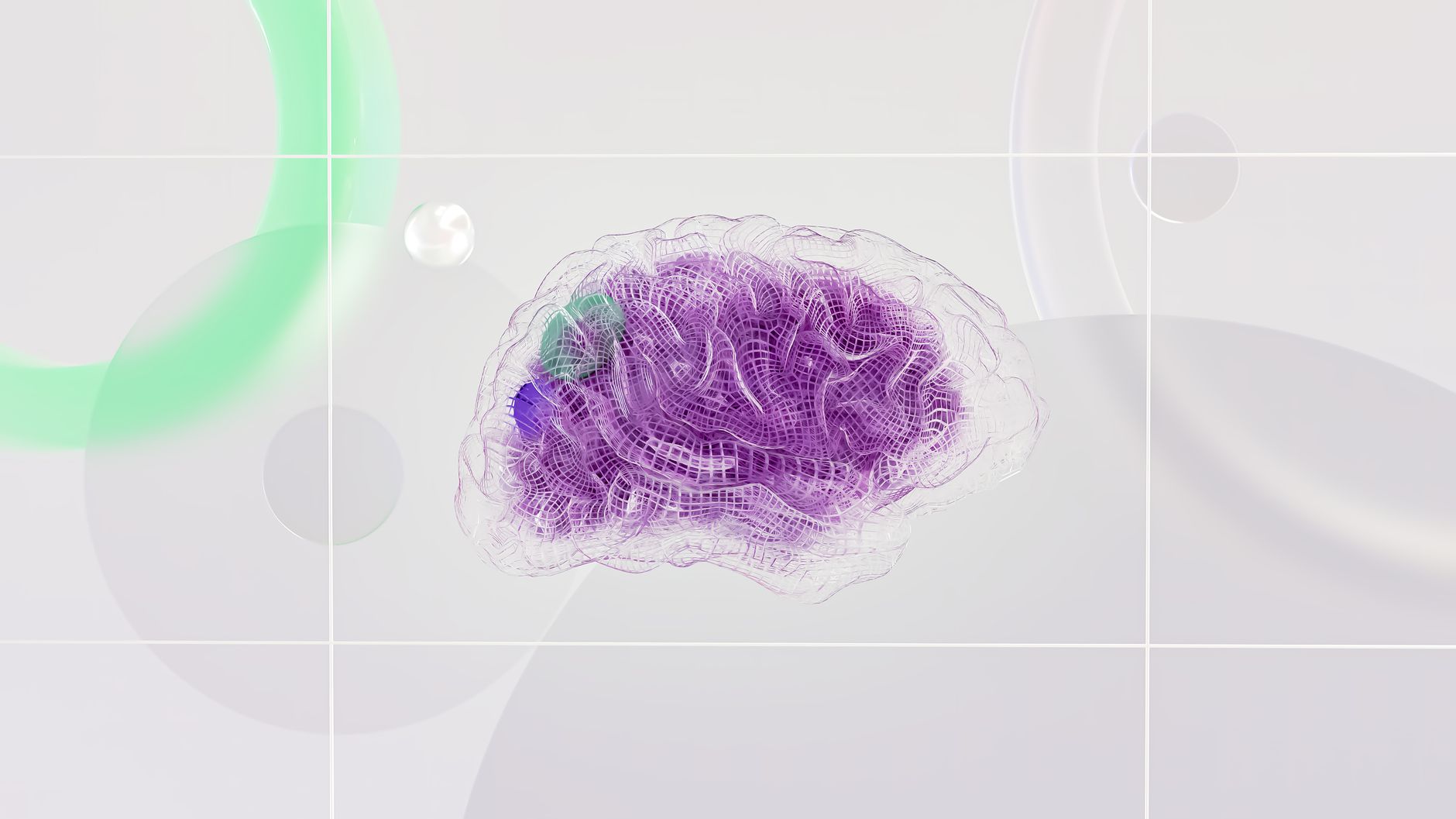 Illustrazione astratta di neuroni e cellule