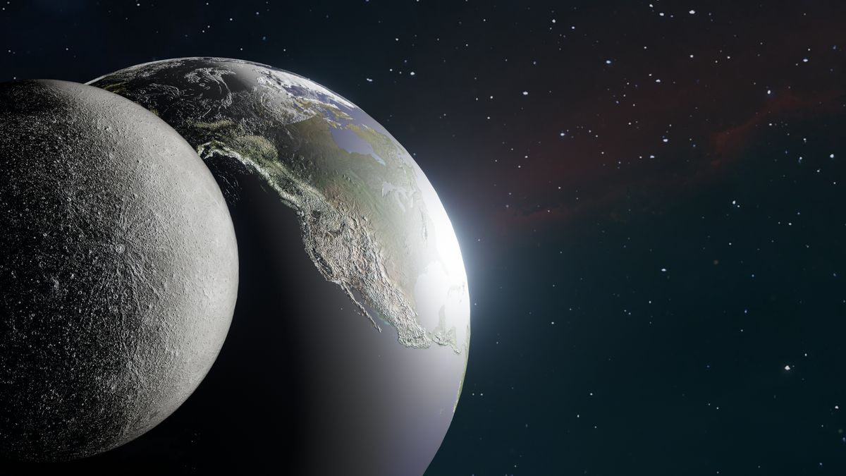 Esperimento scientifico in un laboratorio spaziale