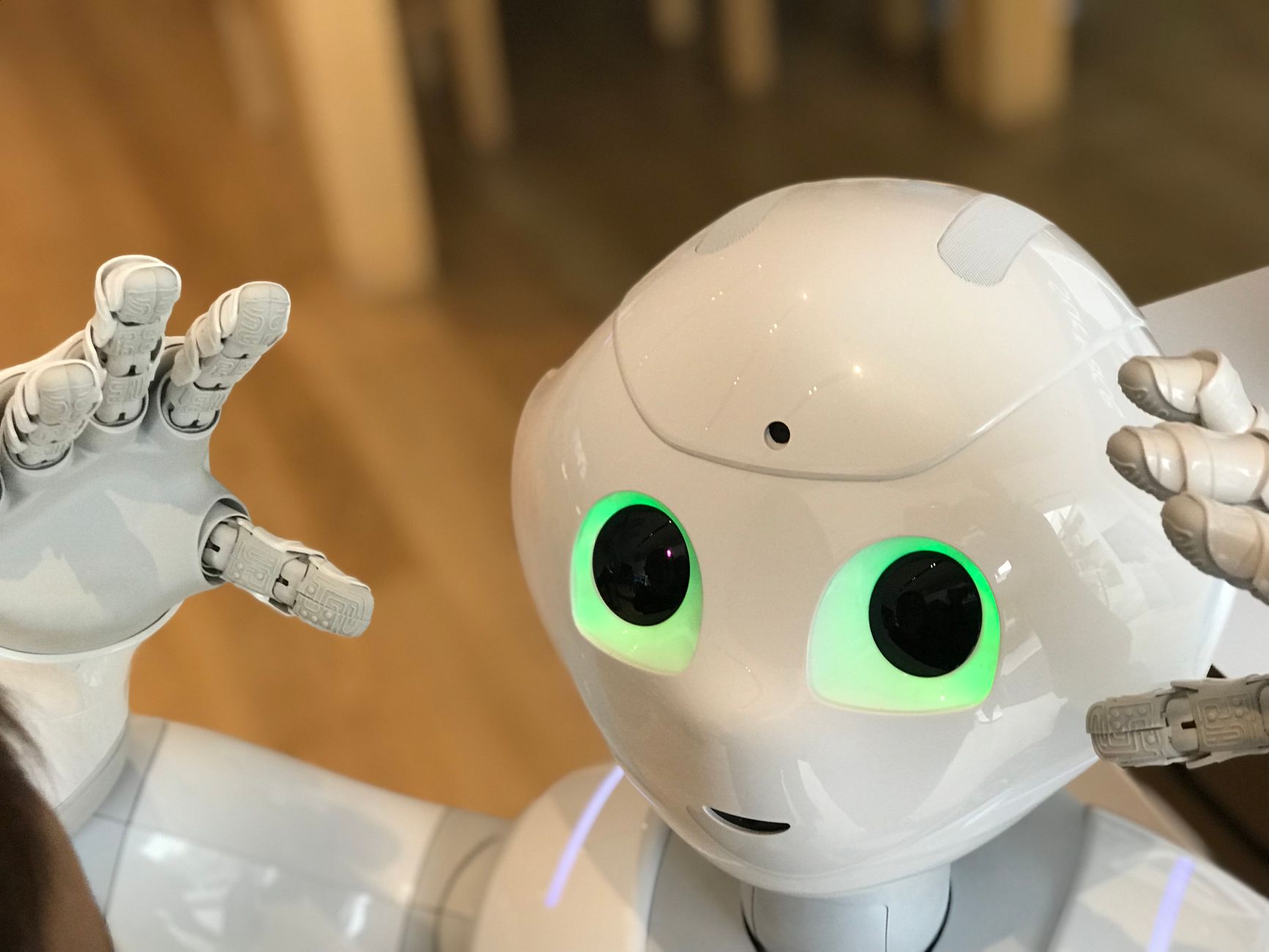 Robot che interagisce con l'ambiente
