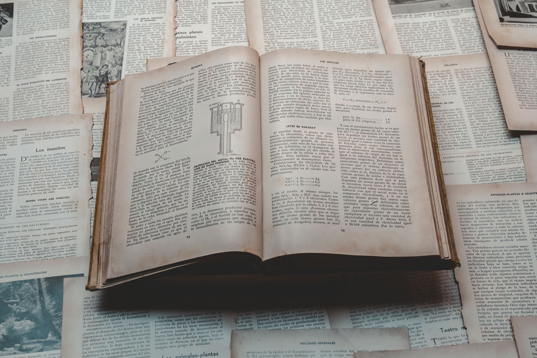 Libri antichi impilati con copertine consumate
