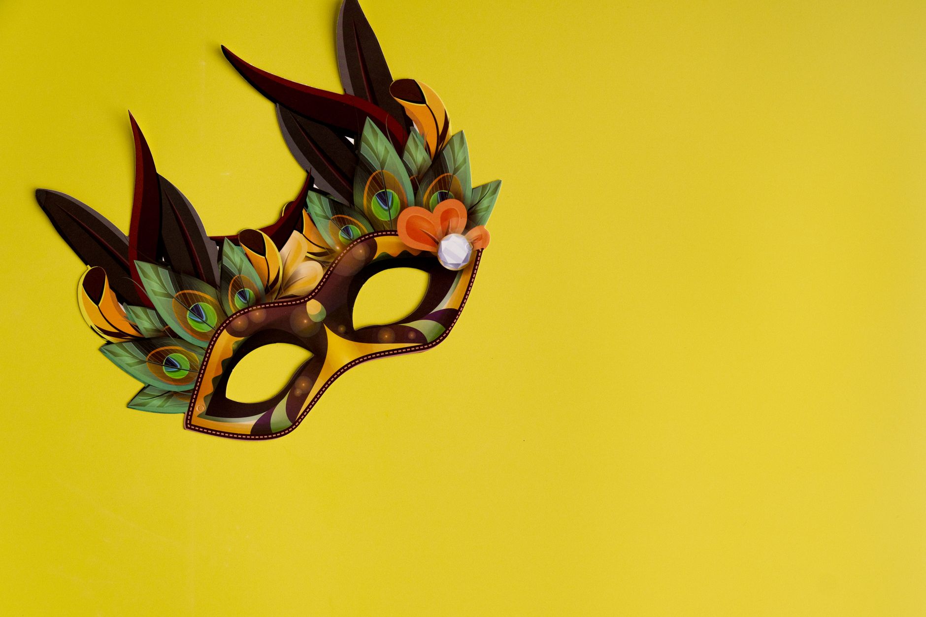 Sfilata di carnevale con costumi colorati