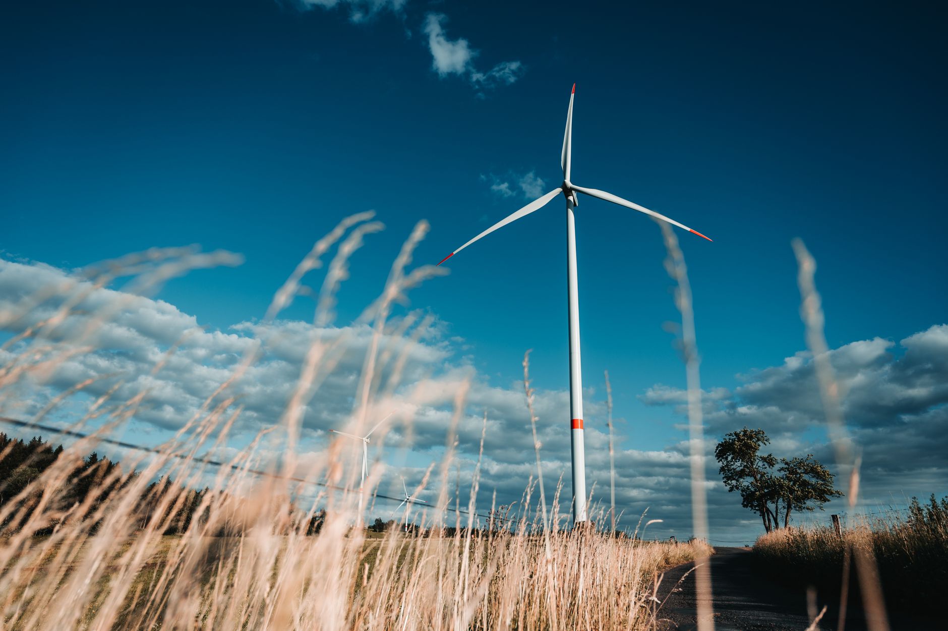 Pale eoliche che producono energia rinnovabile in Europa