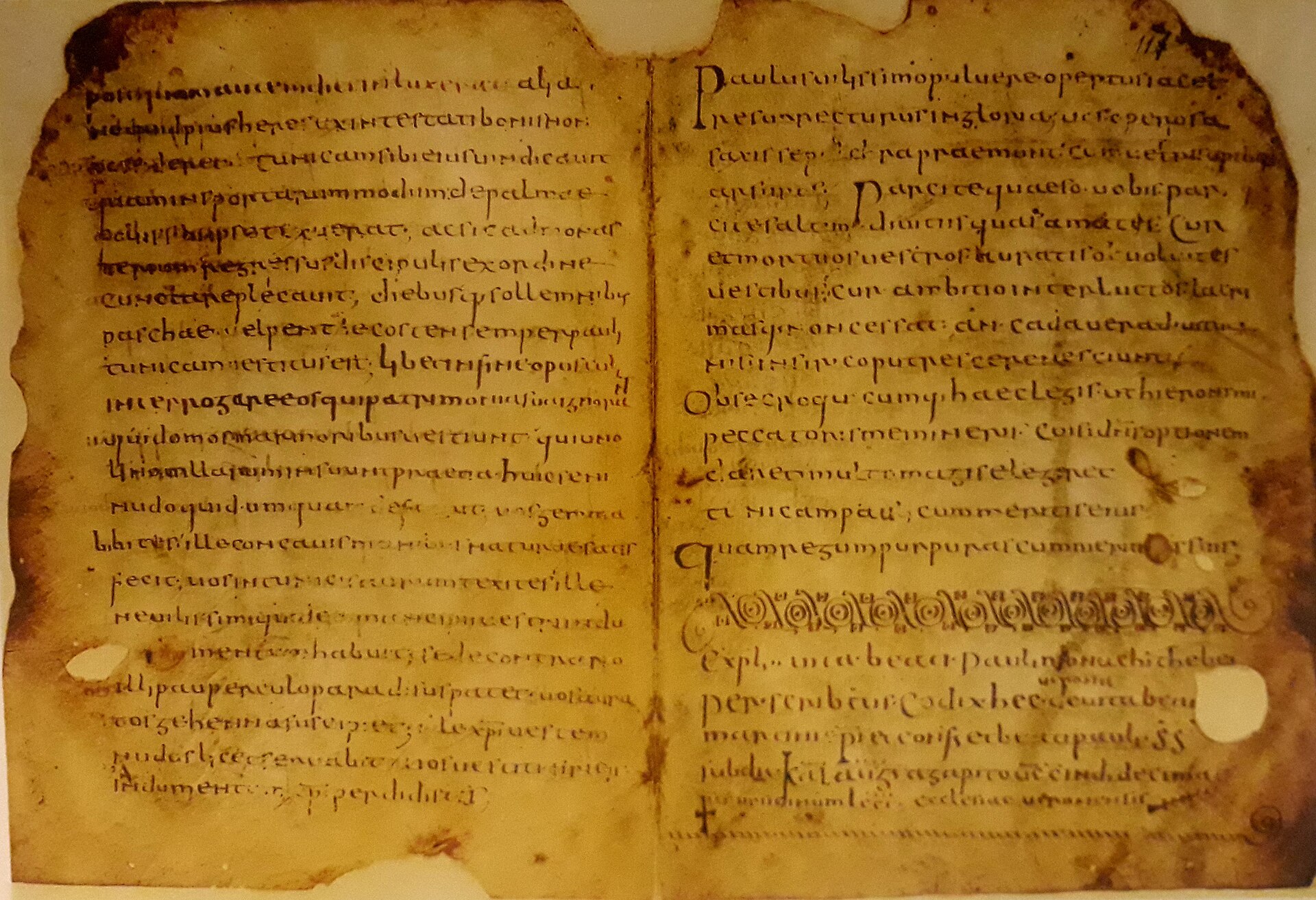 Due pagine del codice copiato da Ursicino, con la sua firma e la data in fondo alla pagina destra